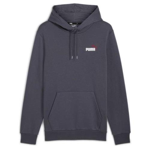 ESS+ 2 Col Small Logo Hoodie FL Galactic Gray