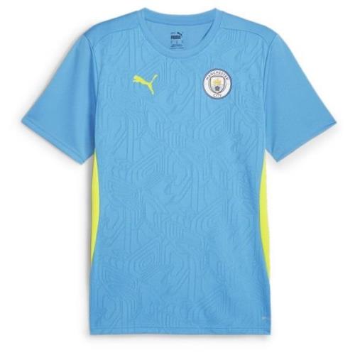 Manchester City Trænings T-Shirt - Blå/Neongul