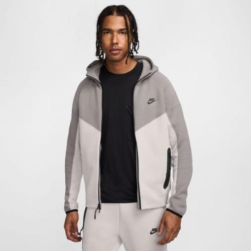 Nike Hættetrøje NSW Tech Fleece 24 FZ - Grå/Sort