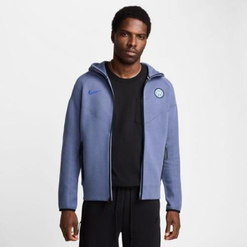 Inter Hættetrøje NSW Tech Fleece FZ - Blå/Sort/Blå