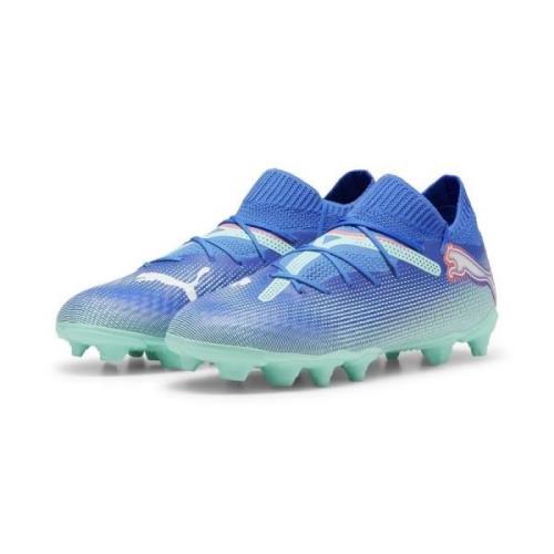 PUMA Future 7 Pro FG/AG Formula - Blå/Hvid/Turkis Børn