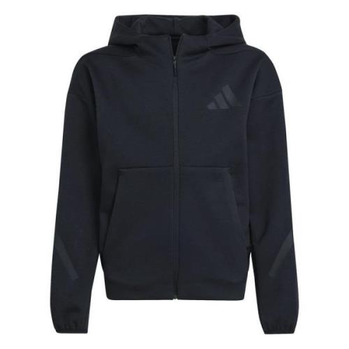 adidas Hættetrøje Z.N.E. Full Zip - Sort Børn