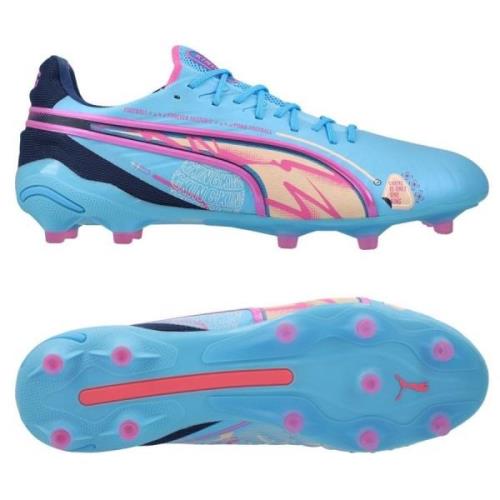 PUMA King Ultimate FG/AG Volume Up - Blå/Pink/Blå